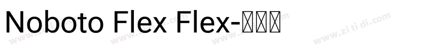 Noboto Flex Flex字体转换